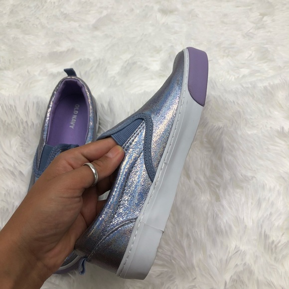 Old Navy Lavender Iridescent Slip on Sneakers 4 - Picture 4 of 12